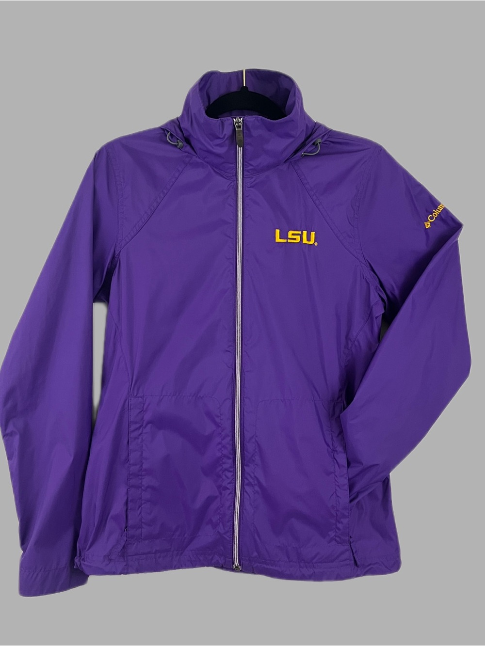 Columbia Women’s LSU Raincoat/Windbreaker Size Small
